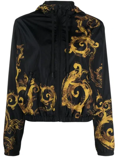 Versace Jeans Couture Jacke Mit Print In Black