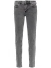 Versace Jeans Couture Five-pockets Skinny Jeans In Black
