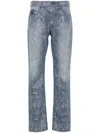 Versace Jeans Couture Mid-rise Slim-fit Jeans In Blue
