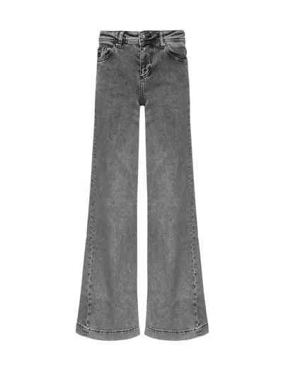 Versace Jeans Couture Jeans  Woman Color Black In Grey