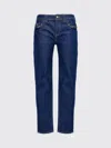 Versace Jeans Couture 'judy' Denim Trousers Featuring Contrast Stitching In Blue