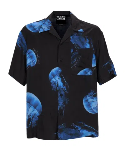 Versace Jeans Couture Jellyfish Print Shirt In Multi