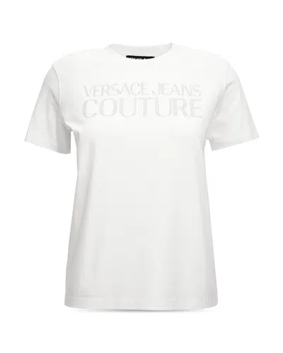 Versace Jeans Couture Jersey Stretch Tee In Red