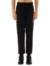 Versace Jeans Couture Pantaloni Jogging Con Logo Floccato In Black