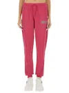Versace Jeans Couture Women's Jogging Pants With Logo In Purple