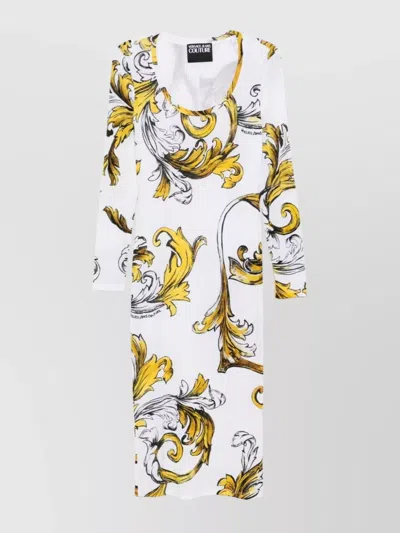 VERSACE JEANS COUTURE KNEE-LENGTH DRESS SOPHISTICATED PRINT