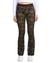 Versace Jeans Couture Floral-lace Trousers In Black