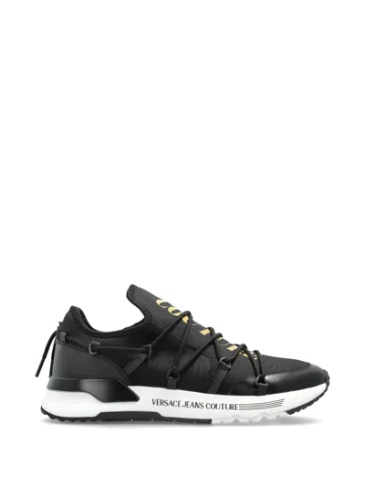Versace Jeans Couture Lace-up Sneakers In Black