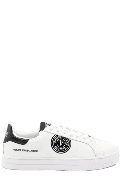 Versace Jeans Couture Lace-up Sneakers In White