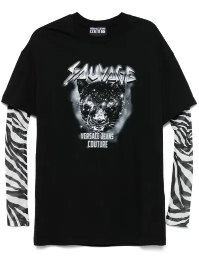 Versace Jeans Couture Layered T-shirt In Black