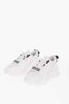 Versace Jeans Couture Leather And Fabric Speedtrack Sneakers With Me In White