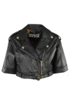 Versace Jeans Couture Biker Leather Jackets In Black