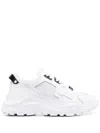 Versace Jeans Couture Panelled Leather Low-top Sneakers In 白色