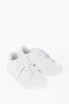 Versace Jeans Couture Leather Low-top Sneakers With Maxi Decorative In White