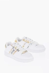 Versace Jeans Couture Leather Meyssa Low-top Sneakers With Baroque M