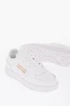 Versace Jeans Couture Leather Meyssa Low-top Sneakers With Glitter L In White