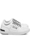 Versace Jeans Couture Leather Sneakers In White