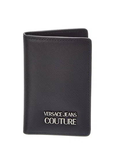 Versace Jeans Couture Leather Wallet In Black