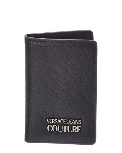 Versace Jeans Couture Leather Wallet In Black