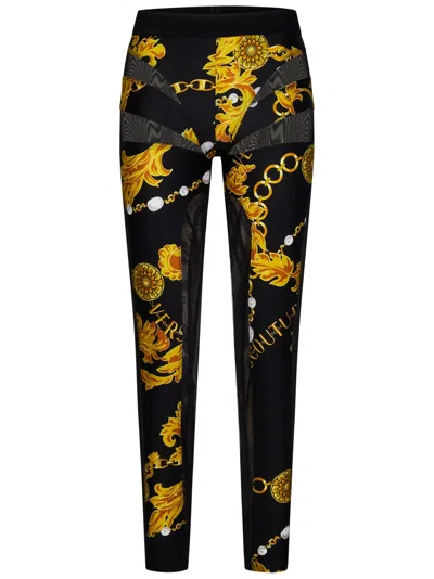 Versace Jeans Couture Leggings In Black