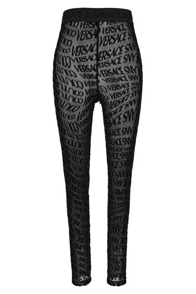Versace Jeans Couture Leggings In Black