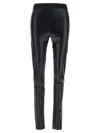 Versace Jeans Couture Leggings With Logoed Band In Black