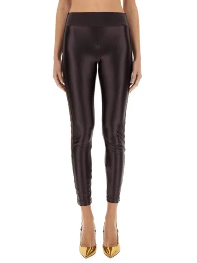 VERSACE JEANS COUTURE VERSACE JEANS COUTURE LEGGINGS WITH LOGOED BAND