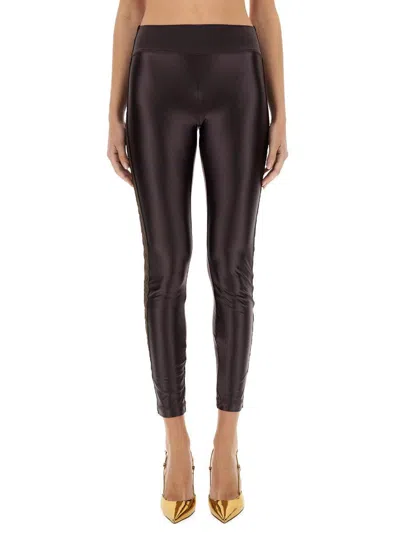 VERSACE JEANS COUTURE VERSACE JEANS COUTURE LEGGINGS WITH LOGOED BAND