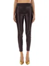 Versace Jeans Couture Leggings With Logoed Band In Multi