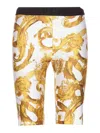 Versace Jeans Couture Watercolour Couture Bicycle Shorts In Blue