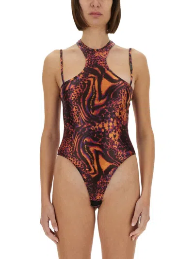 VERSACE JEANS COUTURE VERSACE JEANS COUTURE LEOTARD WITH PRINT