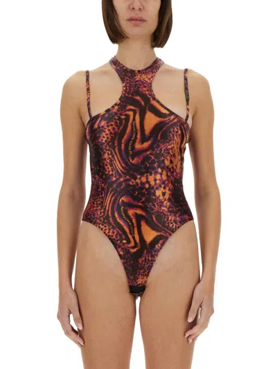 VERSACE JEANS COUTURE VERSACE JEANS COUTURE LEOTARD WITH PRINT