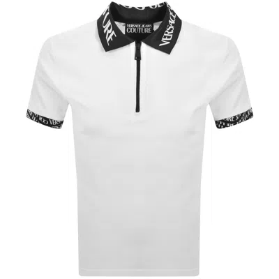 Versace Jeans Couture Liquify Polo T Shirt White