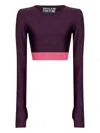 Versace Jeans Couture Logo-band Long-sleeve T-shirt In Pattern