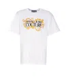 Versace Jeans Couture Baroque Outline Logo T-shirt In White