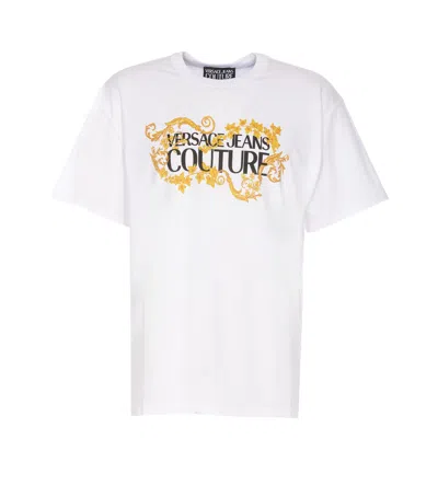 VERSACE JEANS COUTURE LOGO BAROQUE T-SHIRT