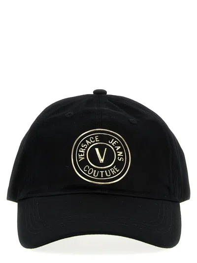 Versace Jeans Couture Logo Cap In Black