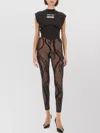 Versace Jeans Couture Slim-fit Top With Contrasting Logo Detail