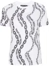 Versace Jeans Couture Chain Couture Printed Crewneck T-shirt In White