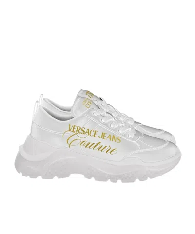 Versace Jeans Couture Logo Chunky Sneakers In White