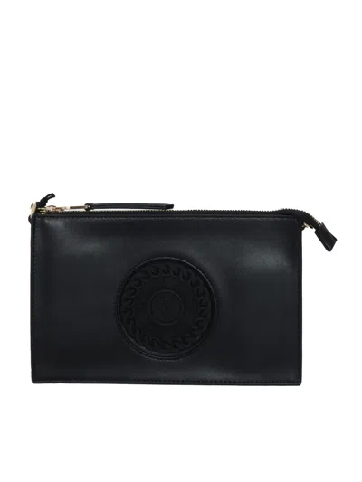 Versace Jeans Couture Logo Clutch Bag In Black