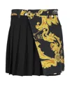 Versace Jeans Couture Logo Couture High-waist Pleated Skirt In Multi