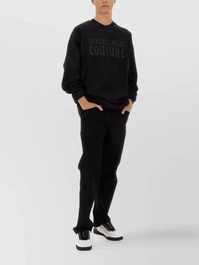 VERSACE JEANS COUTURE LOGO CREW NECK SWEATER