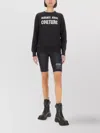 Versace Jeans Couture Bead-embellished Cotton Sweatshirt In Black