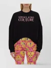 Versace Jeans Couture Cropped Fit Sweatshirt With Bold Logo Detail