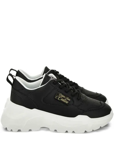 Versace Jeans Couture Logo-detail Chunky Trainers In Black