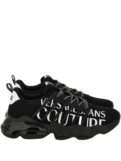 Versace Jeans Couture Logo-detail Sneakers In Black