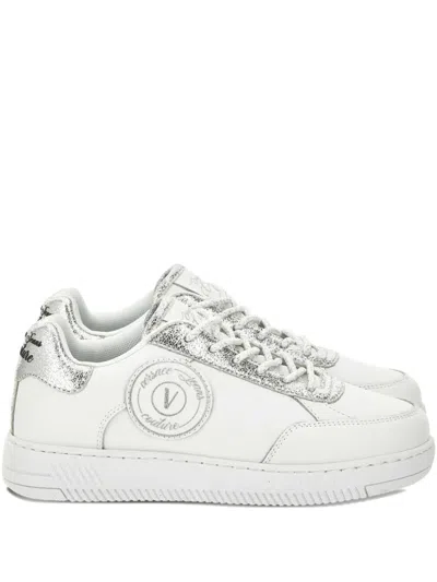 Versace Jeans Couture Logo-detail Sneakers In White
