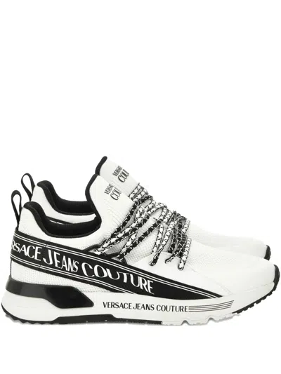 Versace Jeans Couture Logo-detail Sneakers In White