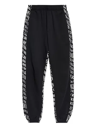 Versace Jeans Couture Logo-detail Sweatpants In Black